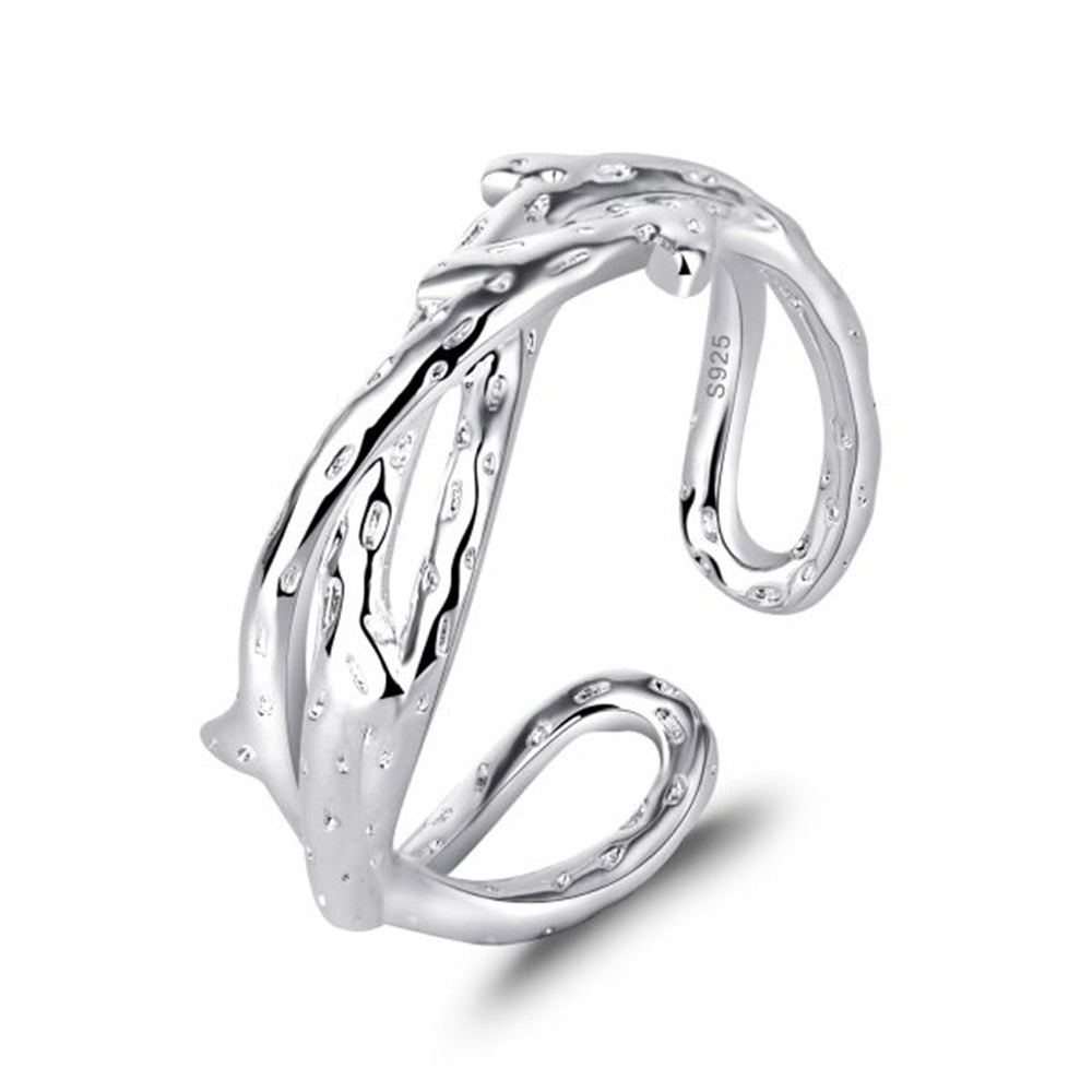 Retro Angel Wings Black Heart Rings