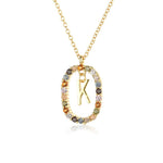 925 Sterling Silver Gold Letters 