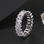 Cubic Zirconia Engagement Crystal Rings