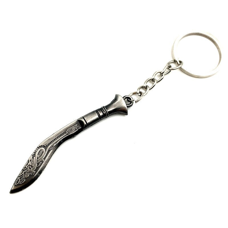 Black Color Machine-Gun Model Key Ring