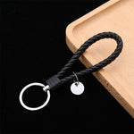 PU Leather Braided Rope Keychain
