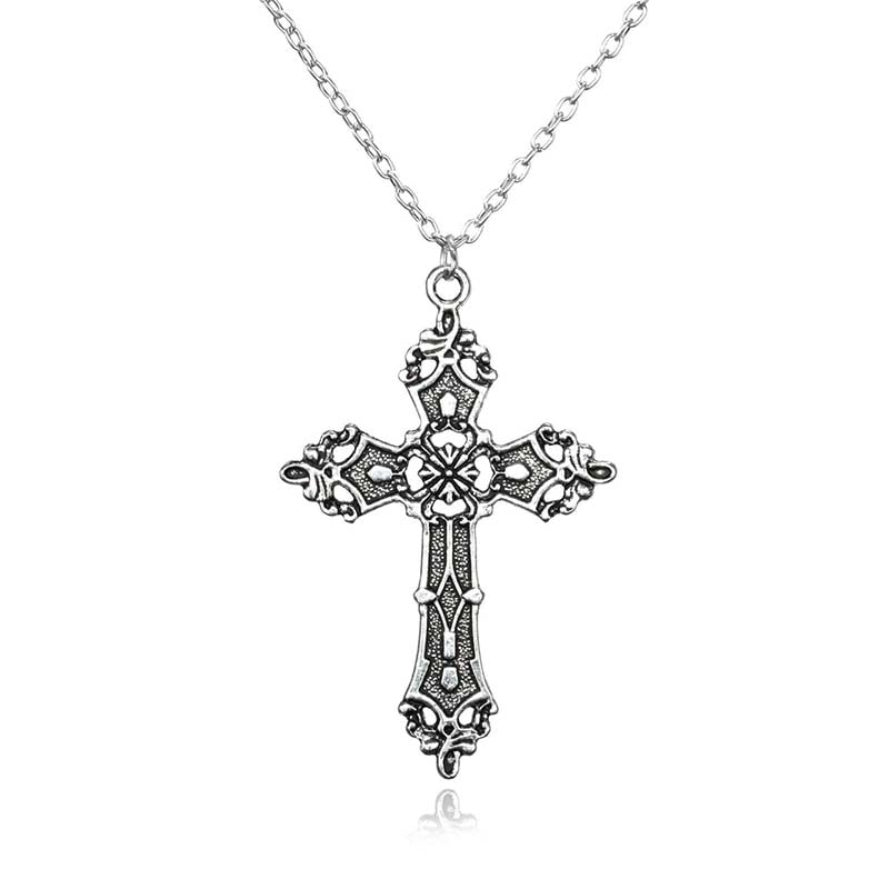 Cross Dangle Drop Earrings