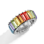 Cubic Zirconia Engagement Crystal Rings