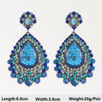 Dark Blue Series Long Dangle Drop Earrings