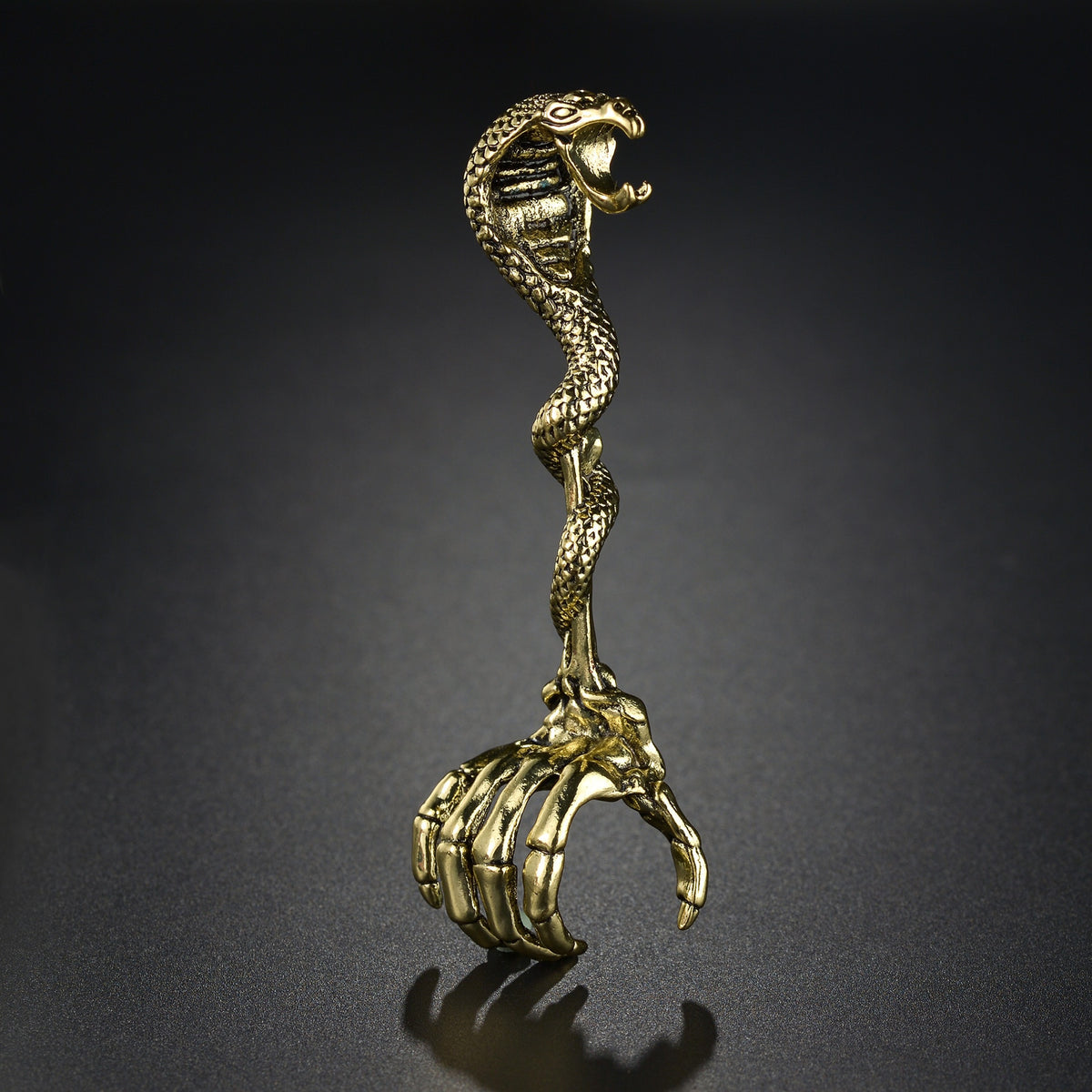 Double Head Snake Adjustable Rings
