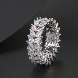 Cubic Zirconia Engagement Crystal Rings