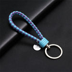 PU Leather Braided Rope Keychain