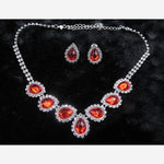 Trendy Blue Water Drop Rhinestones