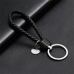 PU Leather Braided Rope Keychain