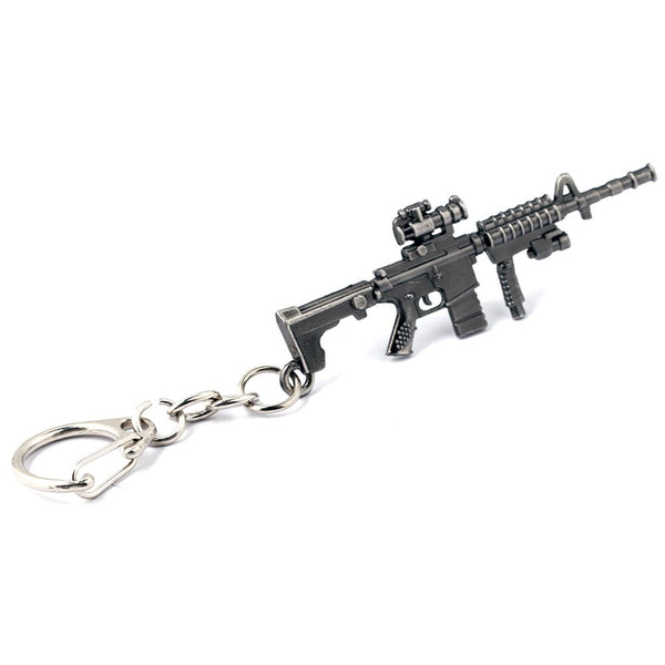 Black Color Machine-Gun Model Key Ring