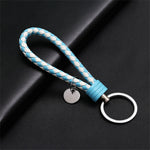 PU Leather Braided Rope Keychain