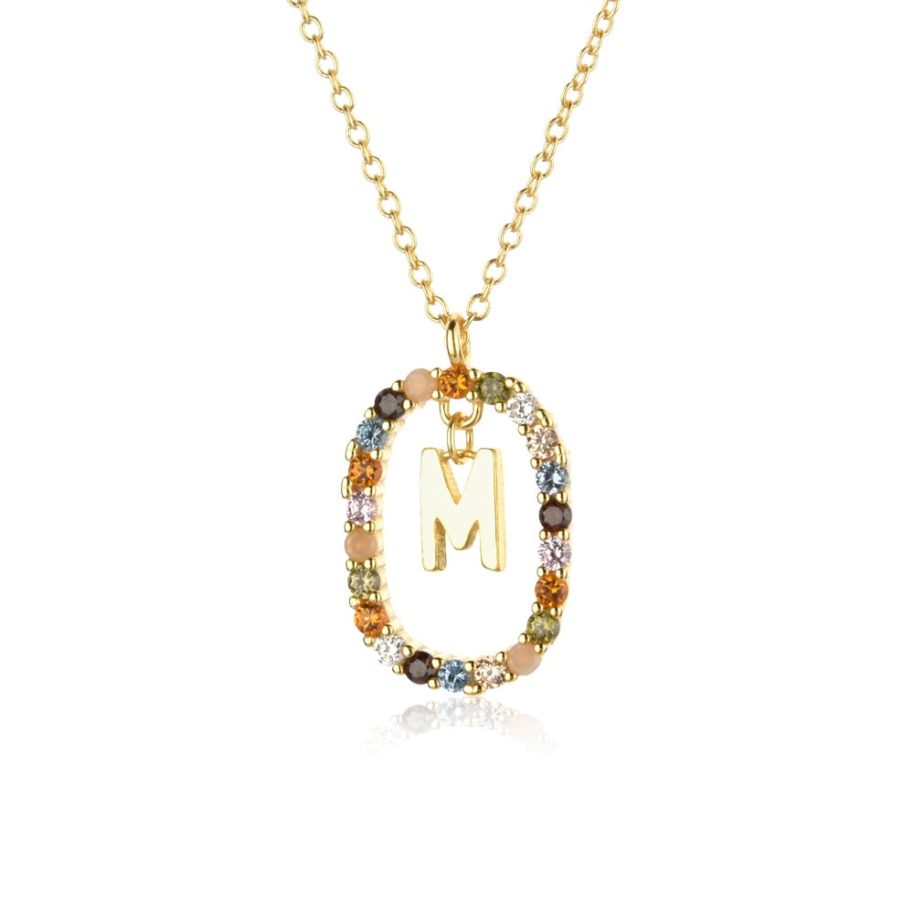 925 Sterling Silver Gold Letters 