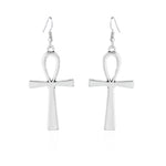 Cross Dangle Drop Earrings
