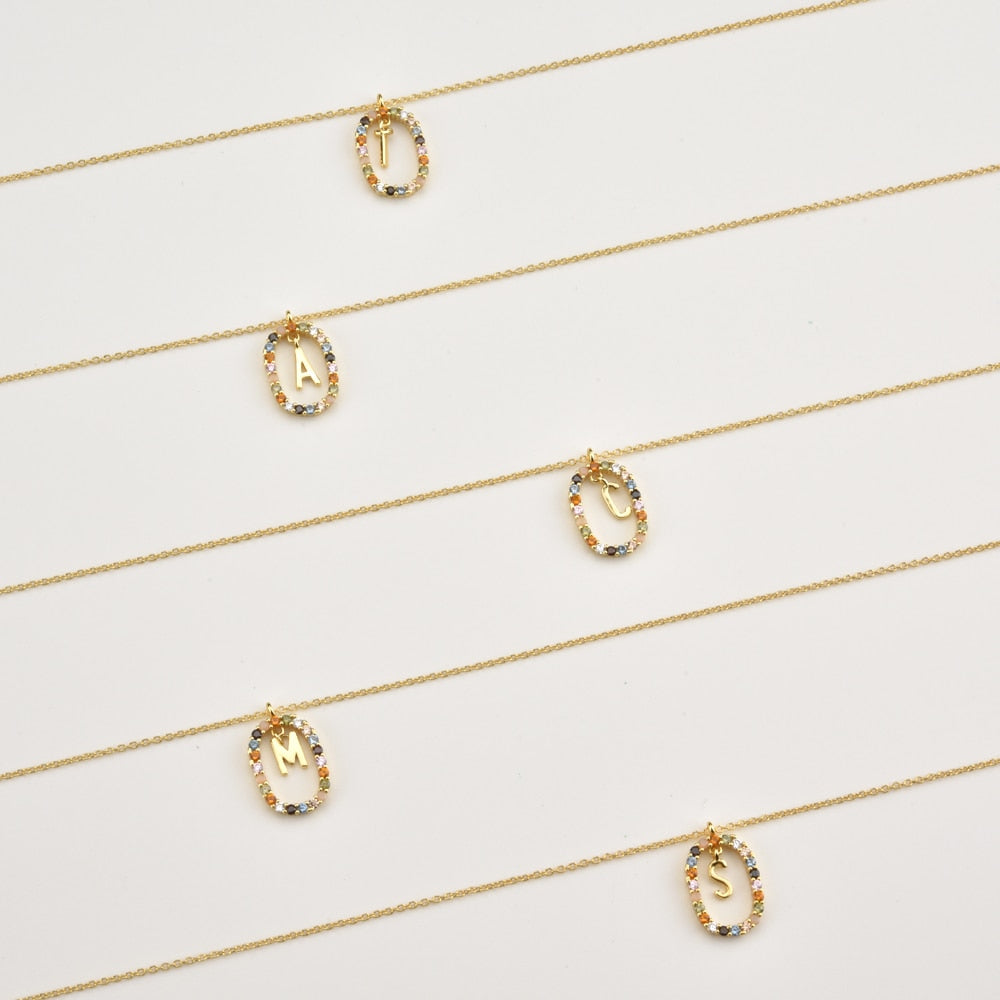 925 Sterling Silver Gold Letters 