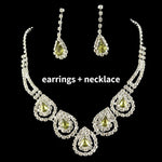 Trendy Blue Water Drop Rhinestones