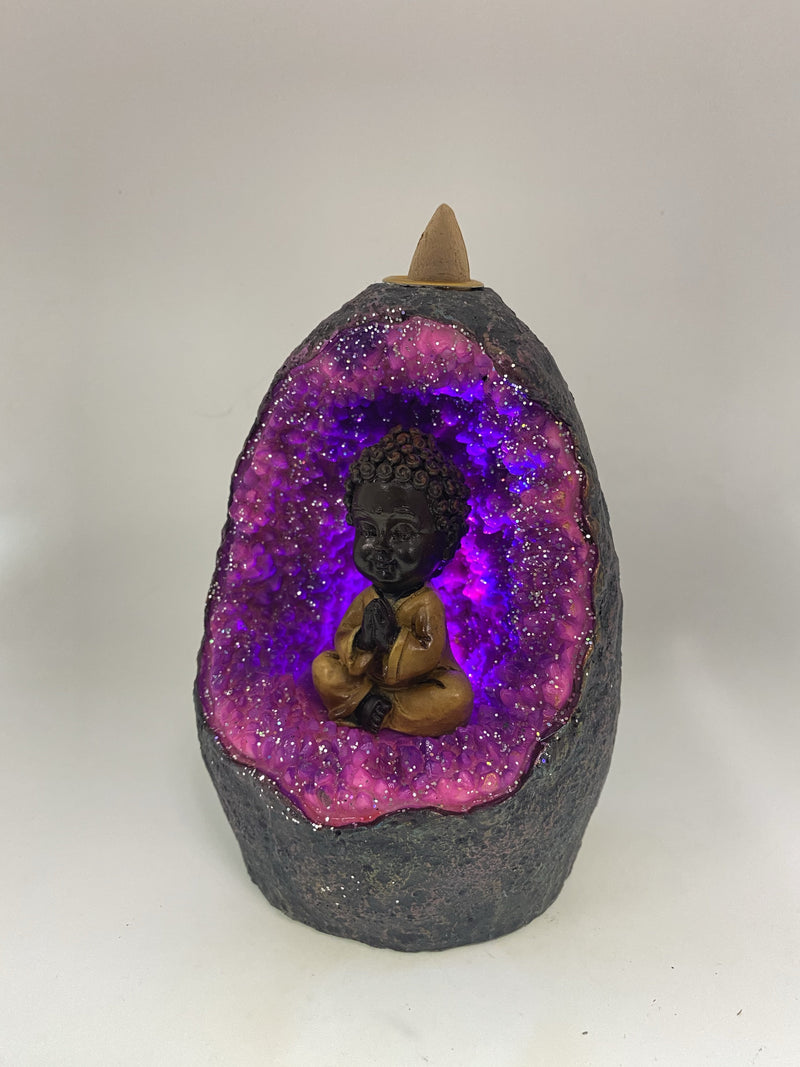 Buddha in Crystal Cave Incense Burner