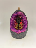 Backflow Incense Burner- Buddha in Crystal Cave