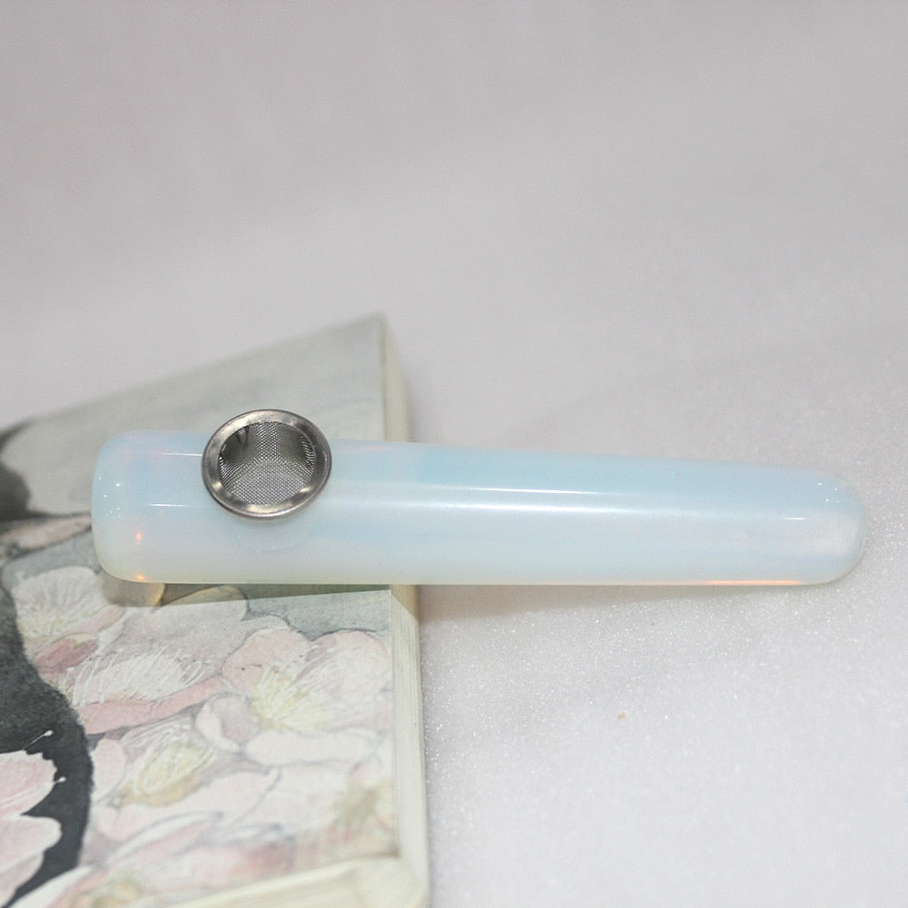 Natural Opal Crystal Stone Quartz Semi-precious Massage Bar