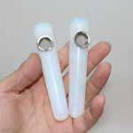 Natural Opal Crystal Stone Quartz Semi-precious Massage Bar