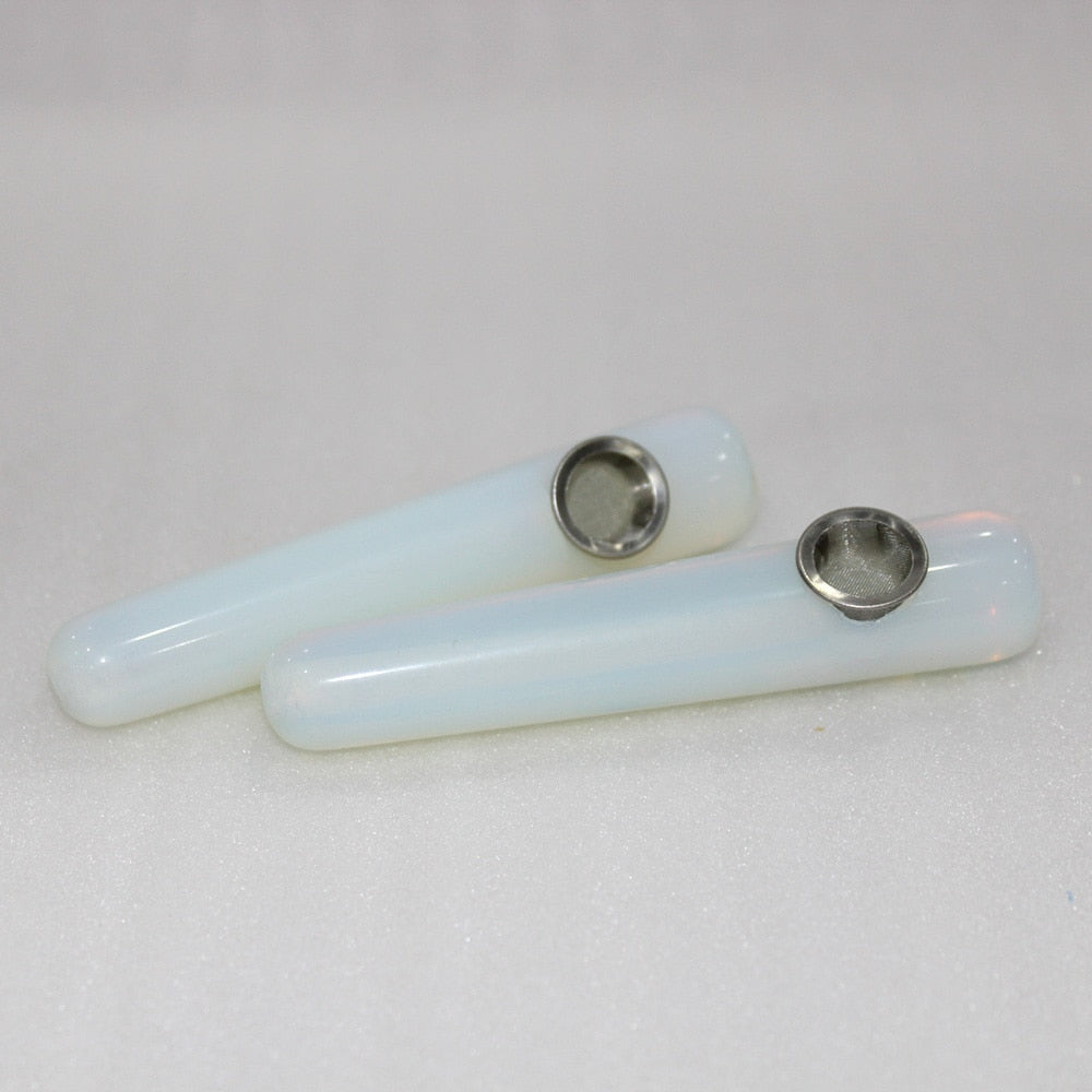 Natural Opal Crystal Stone Quartz Semi-precious Massage Bar