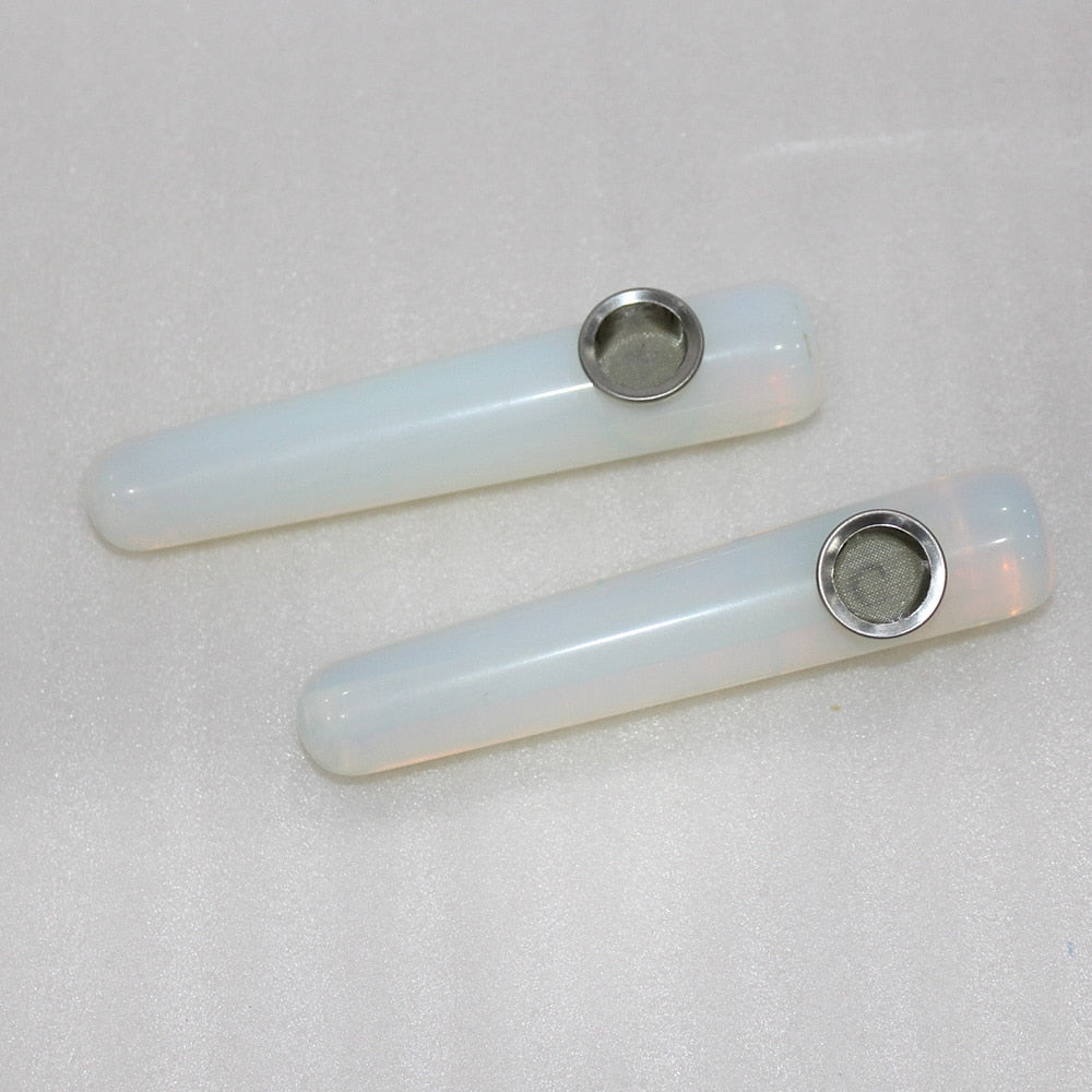 Natural Opal Crystal Stone Quartz Semi-precious Massage Bar