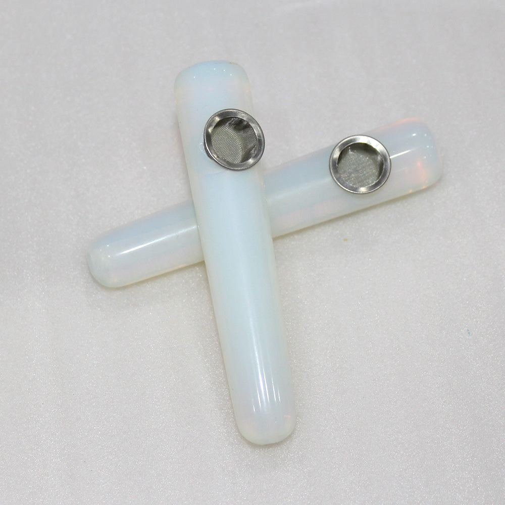 Natural Opal Crystal Stone Quartz Semi-precious Massage Bar