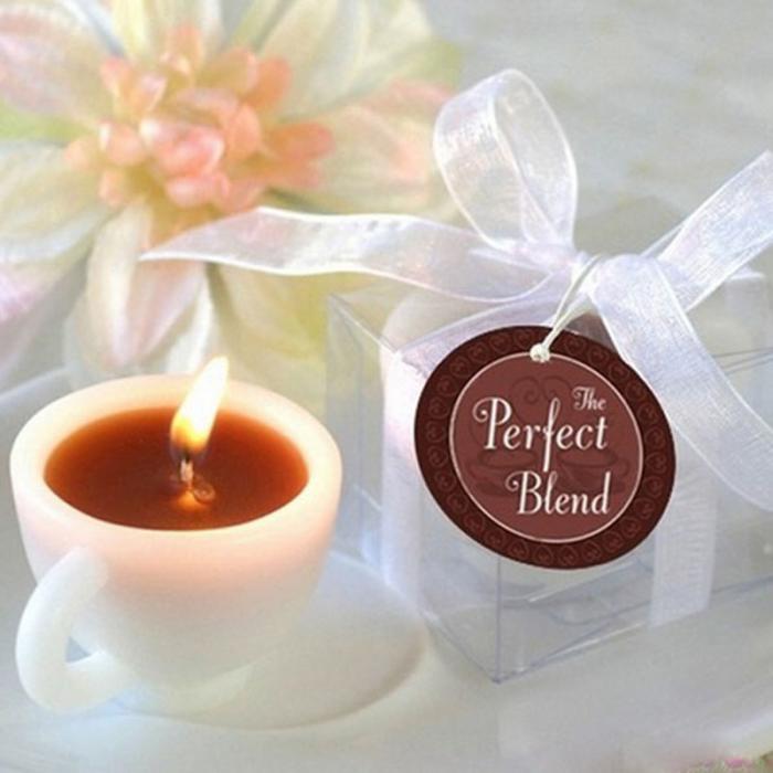 1PCS NEW ROMANTIC COFFEE CUP SHAPE CANDLES FOR WEDDING PARTY