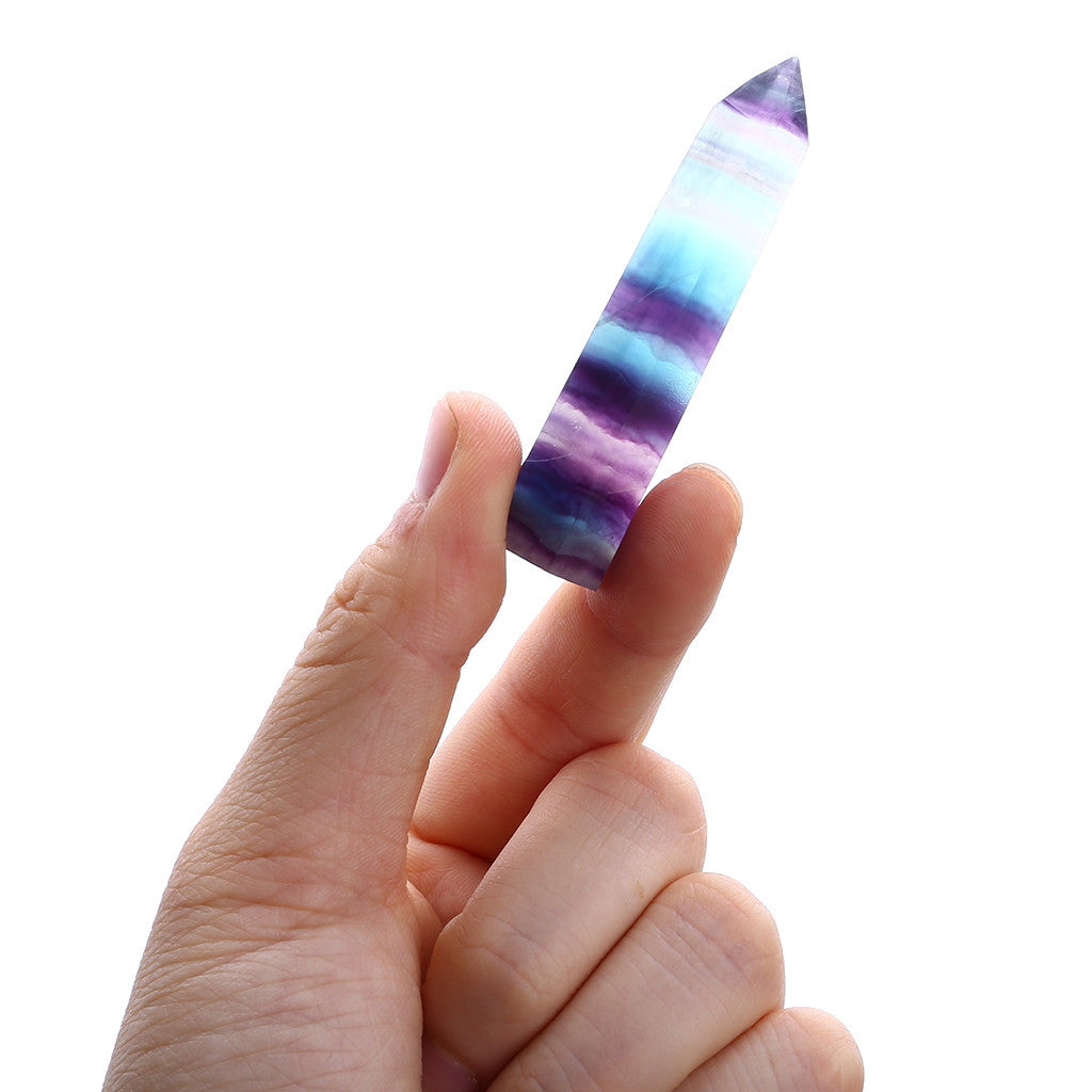 Natural Crystal - Fluorite, Rose Quartz