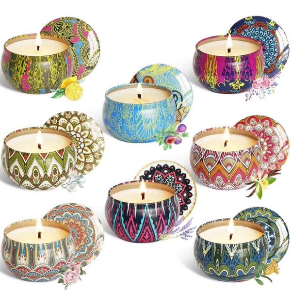 8pcs Fragrance Aromatherapy Scented Candle
