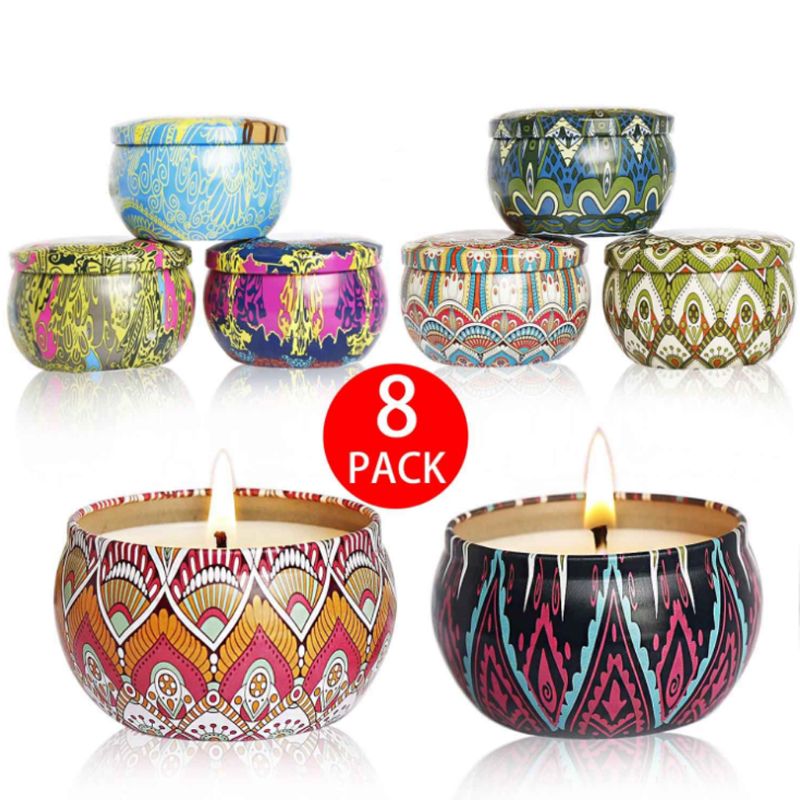 8pcs Fragrance Aromatherapy Scented Candle