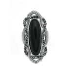 TOP QUALITY BOHEMIAN STYLE WHITE OPAL RING