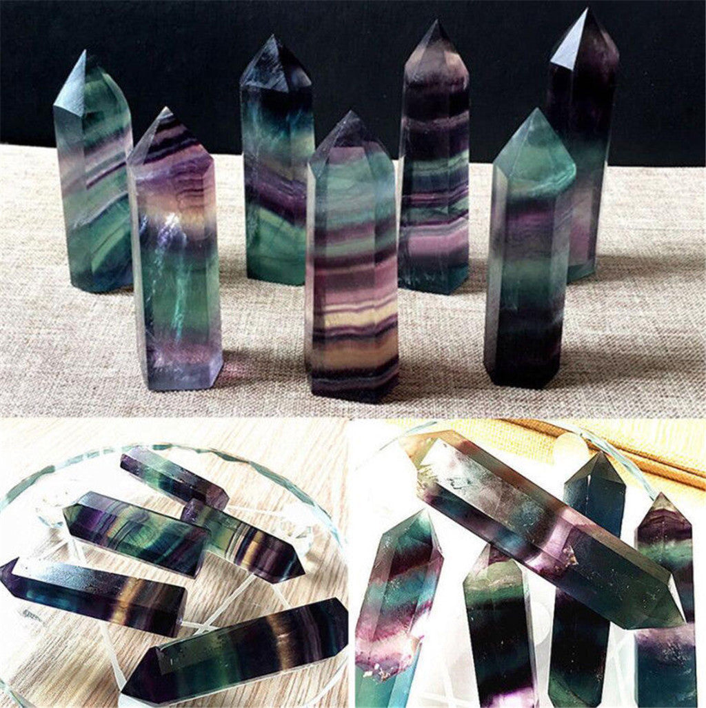 Natural Crystal - Fluorite, Rose Quartz