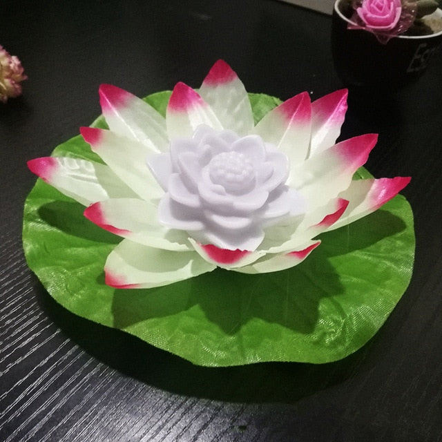 1pcs LED Wishing Floating Flower Candle