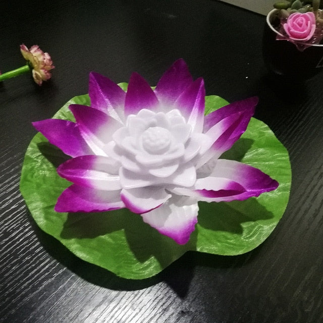 1pcs LED Wishing Floating Flower Candle
