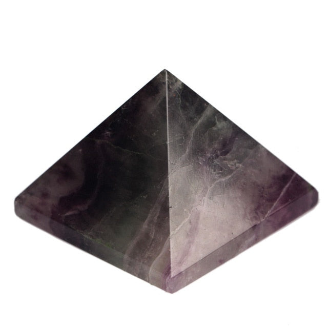 Pyramid Black Obsidian Fluorite pink quartz Natural Stone