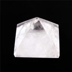 Assorted 40mm Pyramid Black Obsidian Fluorite pink quartz Natural Stone