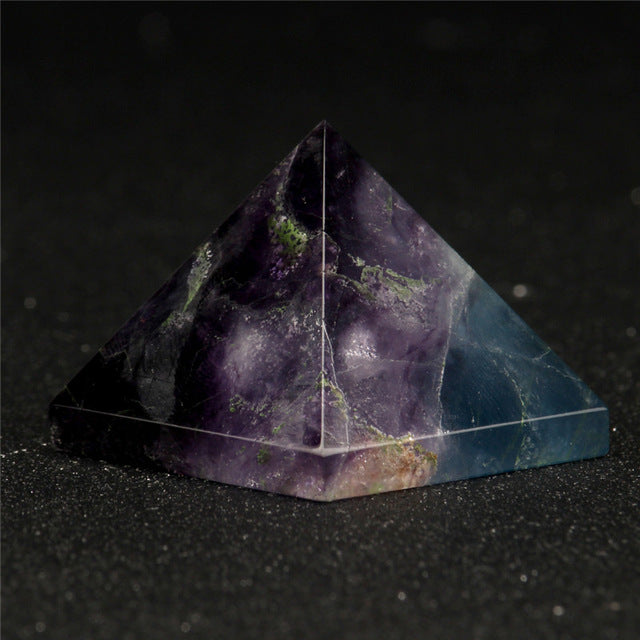 Natural Stone Carved Opalite Opal Pyramid