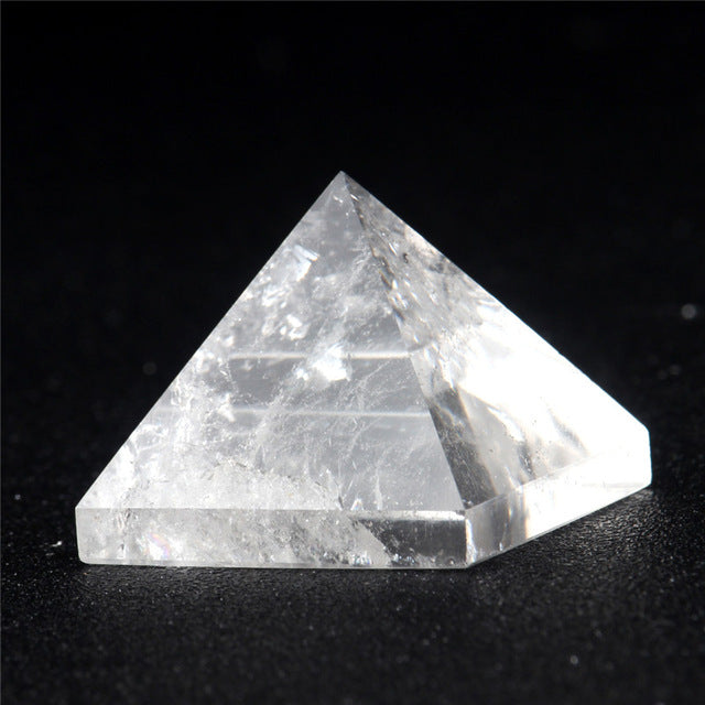Natural Stone Carved Opalite Opal Pyramid