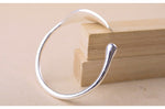 SILVER CHARM BRACELETS & BANGLES- LEAF