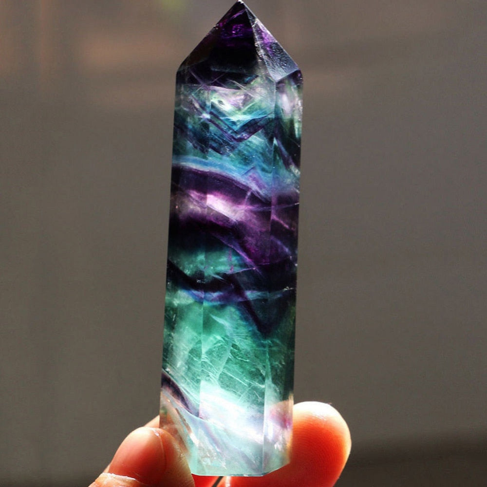 Quartz Crystal Stone Point Healing Hexagonal Wand Treatment Stone