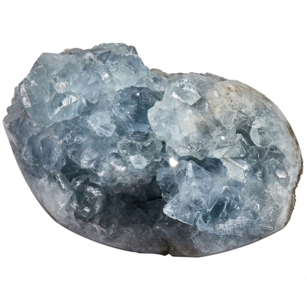 1PC NATURAL BLUE CELESTITE MINERAL HEALING CRYSTAL CLUSTER