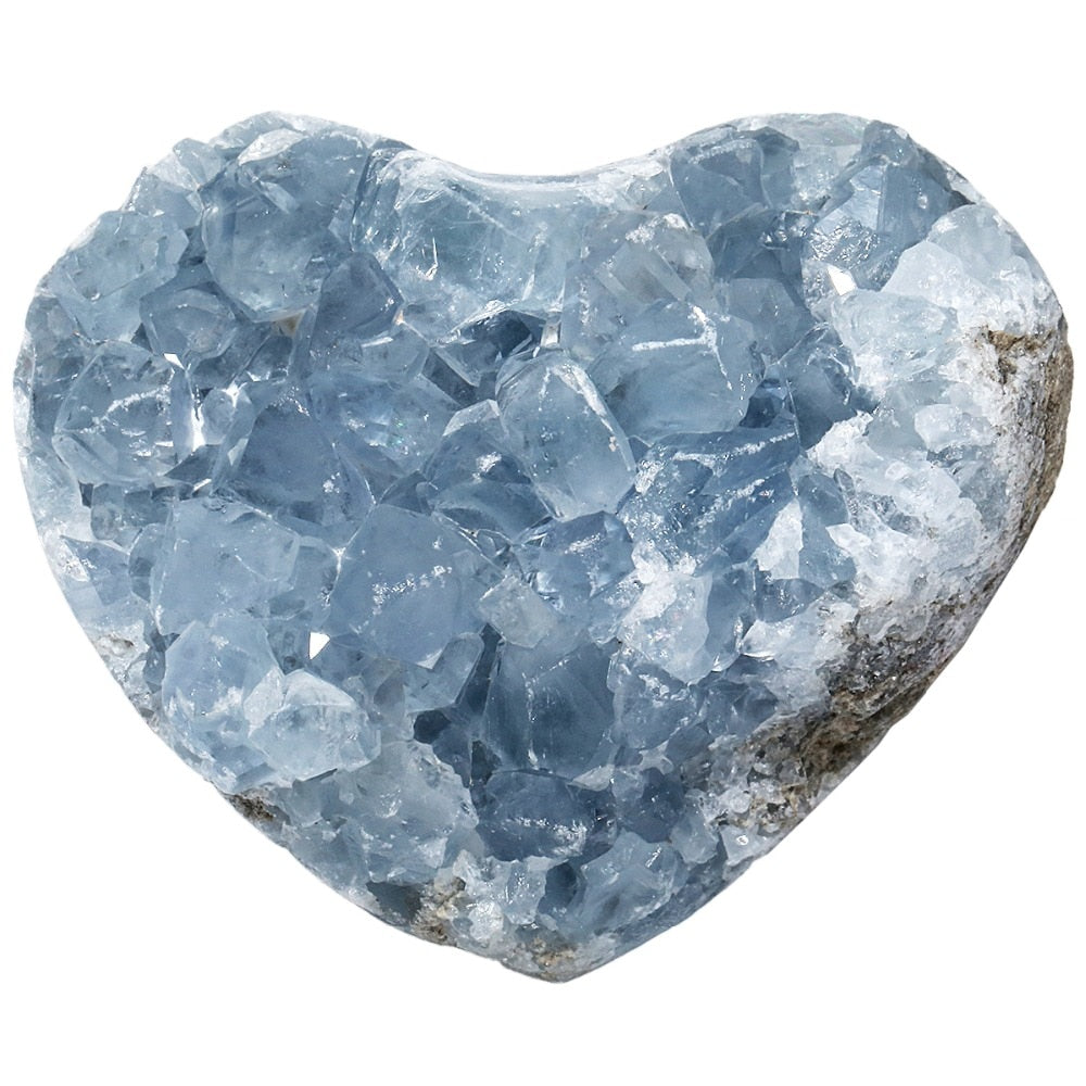 1PC NATURAL BLUE CELESTITE MINERAL HEALING CRYSTAL CLUSTER