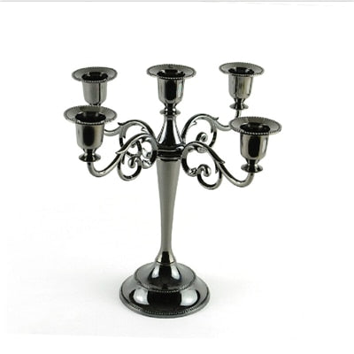 3-Arms Metal Pillar Candle Holders
