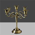 3-Arms Metal Pillar Candle Holders