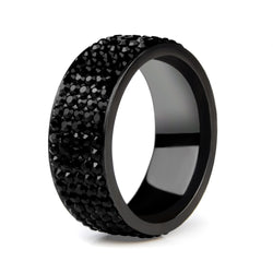 Black Ring- Stainless Steel