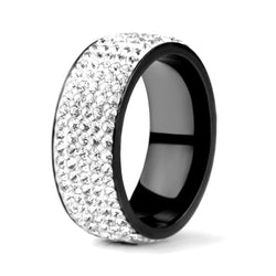 Black Ring- Stainless Steel