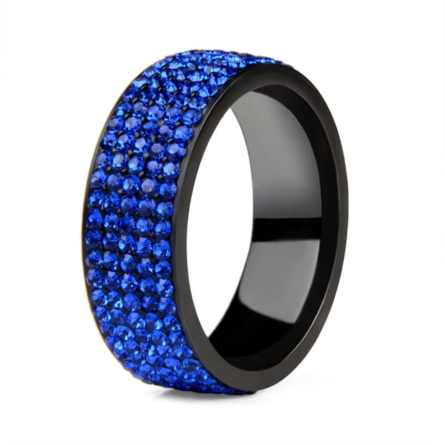 Black Ring- Stainless Steel