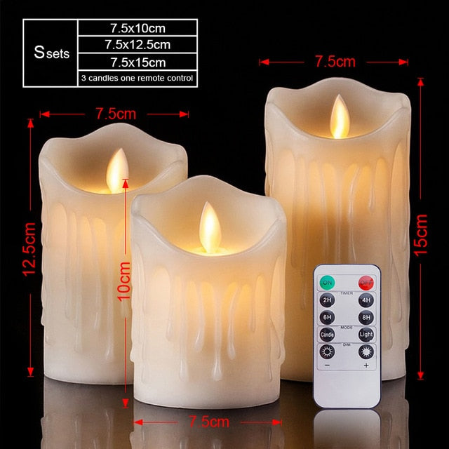 Flickering LED Candles