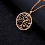 Tree of life Crystal Big Pendant Necklace