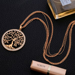 Tree of life Crystal Big Pendant Necklace